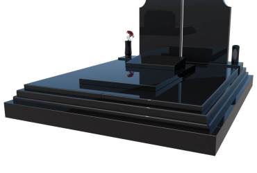 Masívny dvojhrob z čiernej žuly