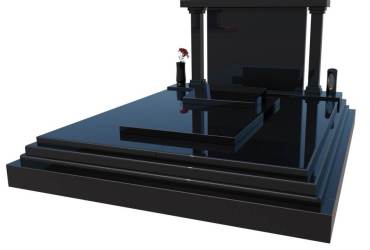 Dvojhrob z čierneho granitu