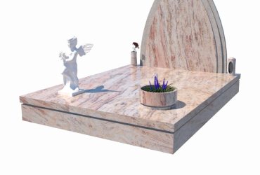 Masívny dvojhrob z prírodnej žuly Shiwakashi