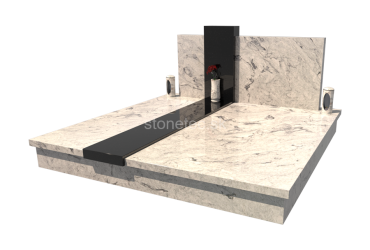 Dvojhrob zo žuly Viscont White