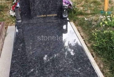 Jednohrob zo žuly Steel Grey