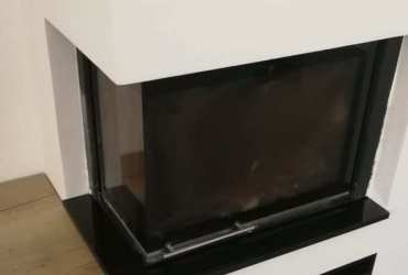 Obklad krbu z čiernej žuly Absolute Black