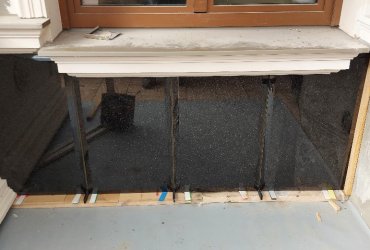 detail - Obloženie stien terasy domu z mramoru, v Bratislave 2