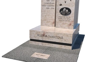Masívny urnový hrob zo žuly